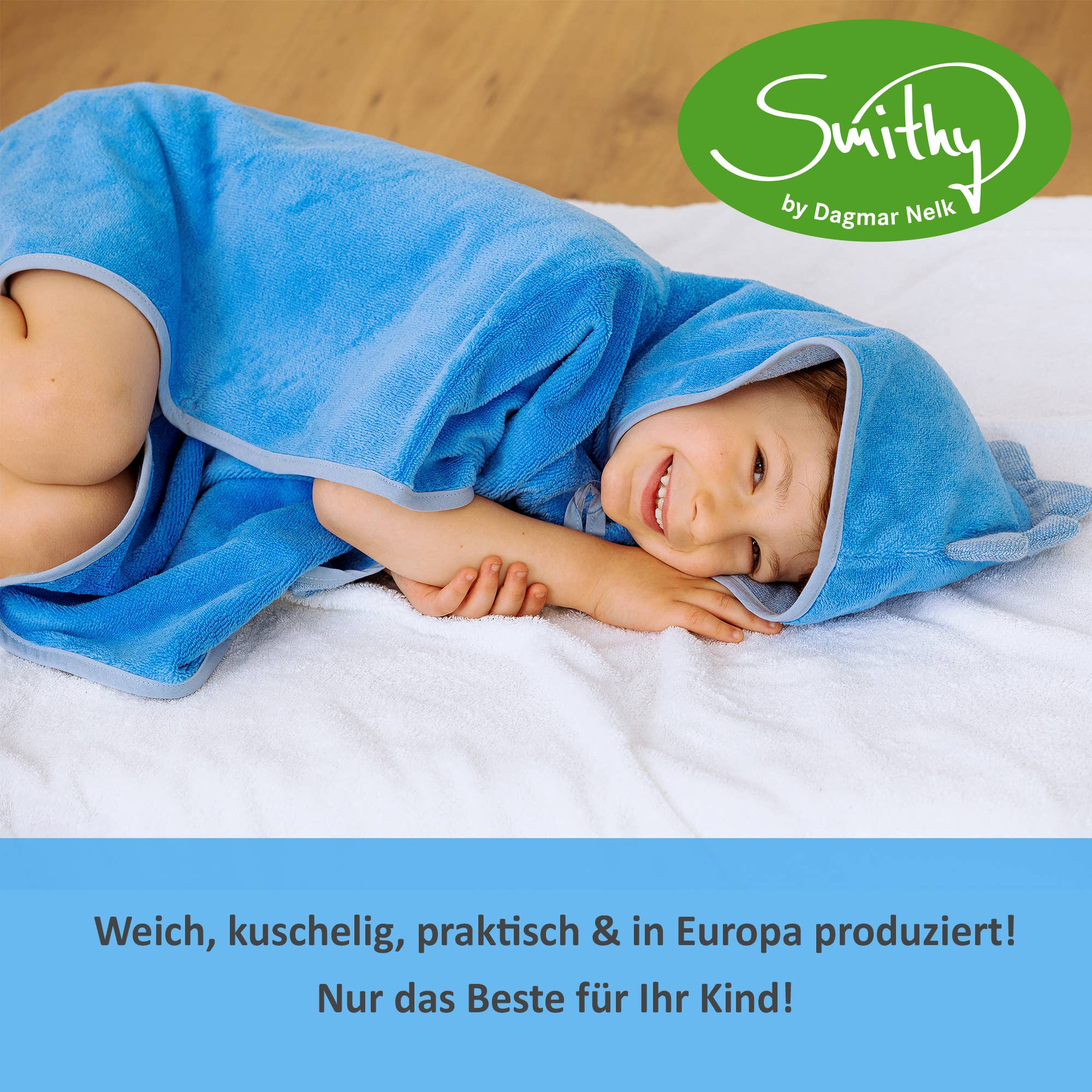 Smithy by Dagmar Nelk - Wholesale Hooded Towel - Kids & Baby - Dino bath poncho, with dino spikes on the hood3