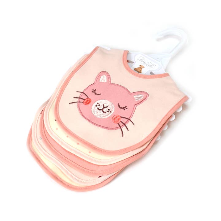 Lot de 5 bavoirs brodés en coton doux et polyester pour bébé pour la vente par Lollipop Dreams