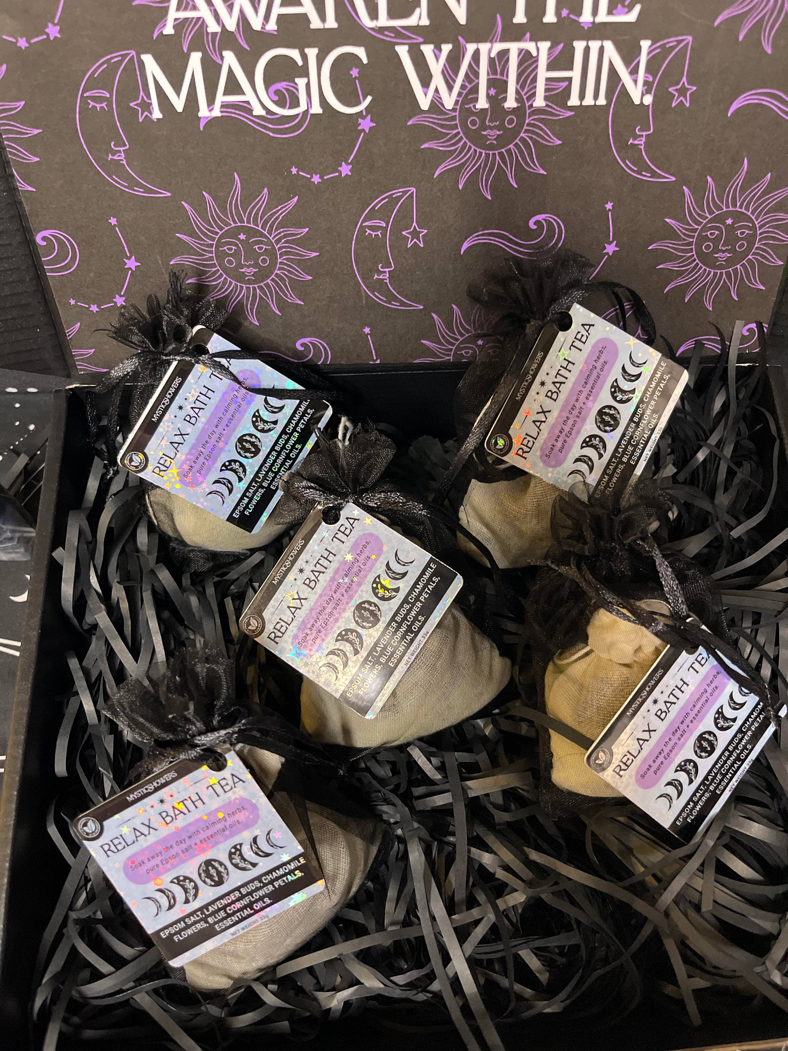 Mystic Showers - Wholesale Bath Soak/Milk - Relax Bath Tea – Infused with Crystal Energy + Herbal Blend3