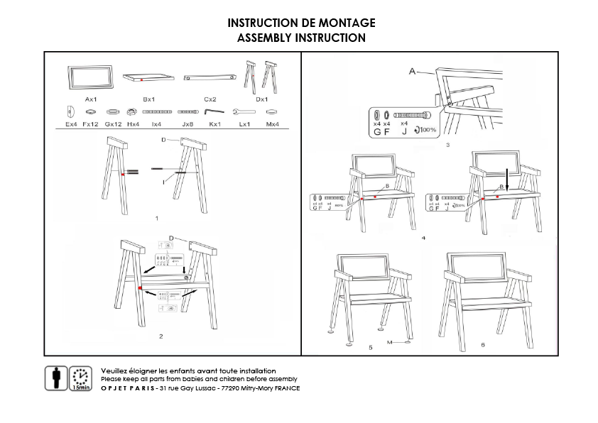 Friendly black chair L51 D53 H80cm for wholesale on Faire1