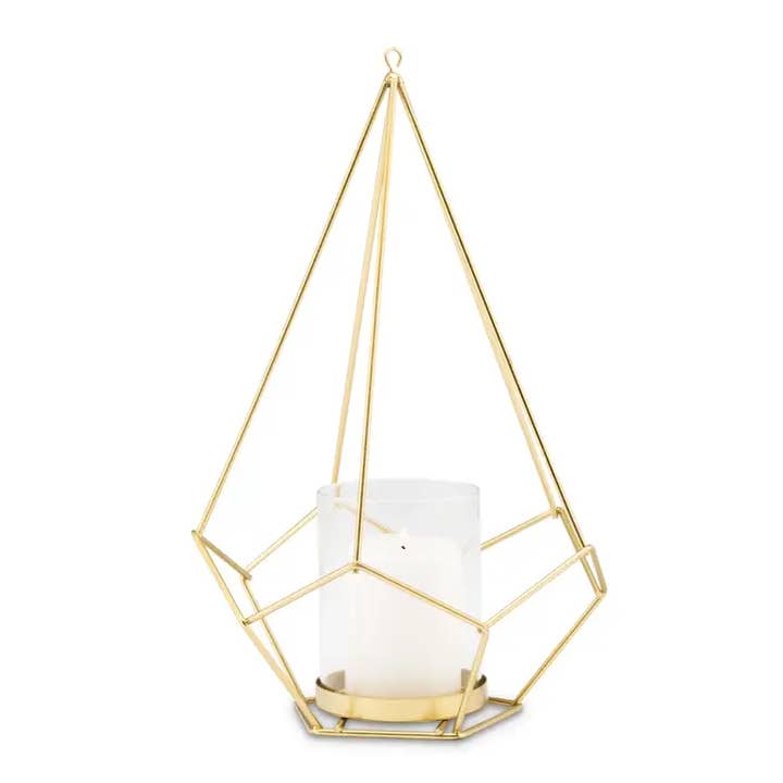 Weddingstar Inc. - Wholesale Candle holder - Tall Geometric Candle Or Flower Centerpieces - Gold - Set 21