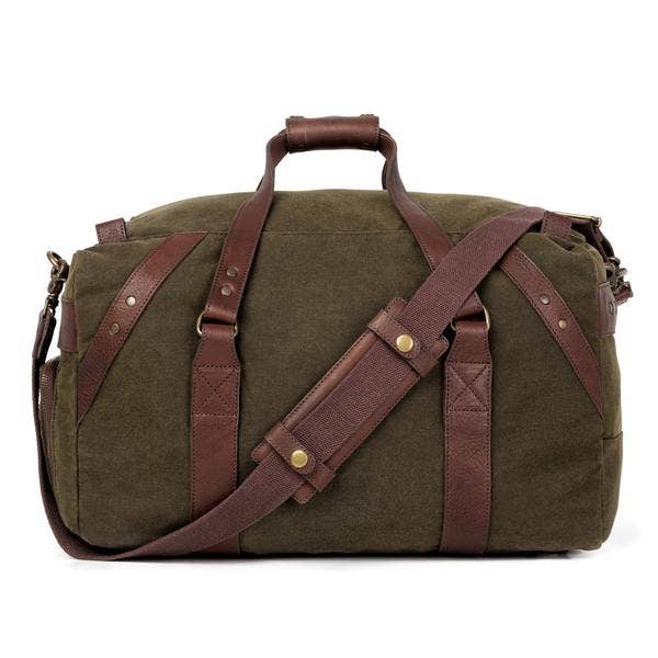 Mission Mercantile Leather Goods - Wholesale Weekender Bag - Unisex - Campaign Waxed Canvas Medium Duffle Bag10