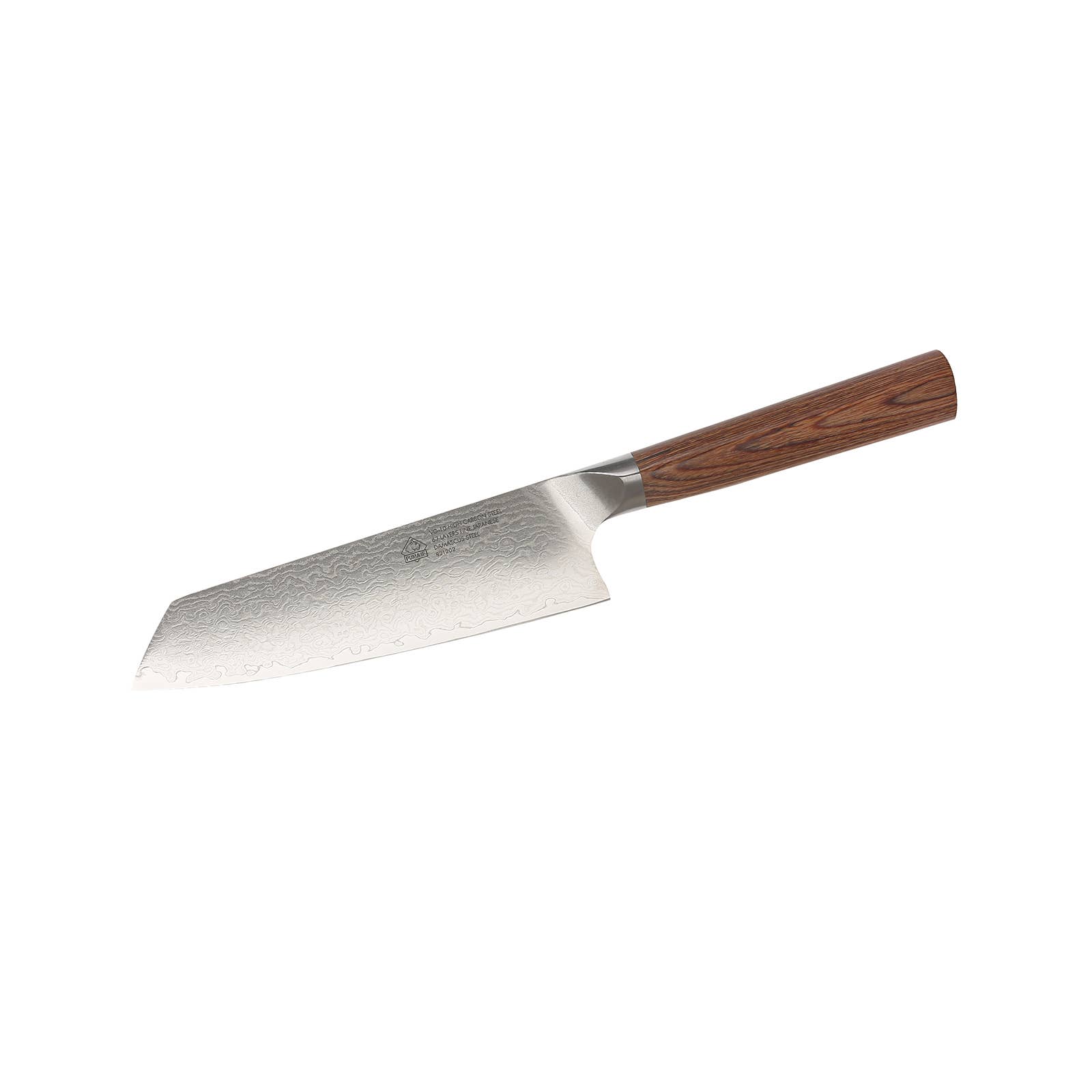 Ed Mahony - Wholesale Kitchen/Utility Knife - PUMA IP 7" Santoku knife,VG-10 Damast blade w/pakka wood4