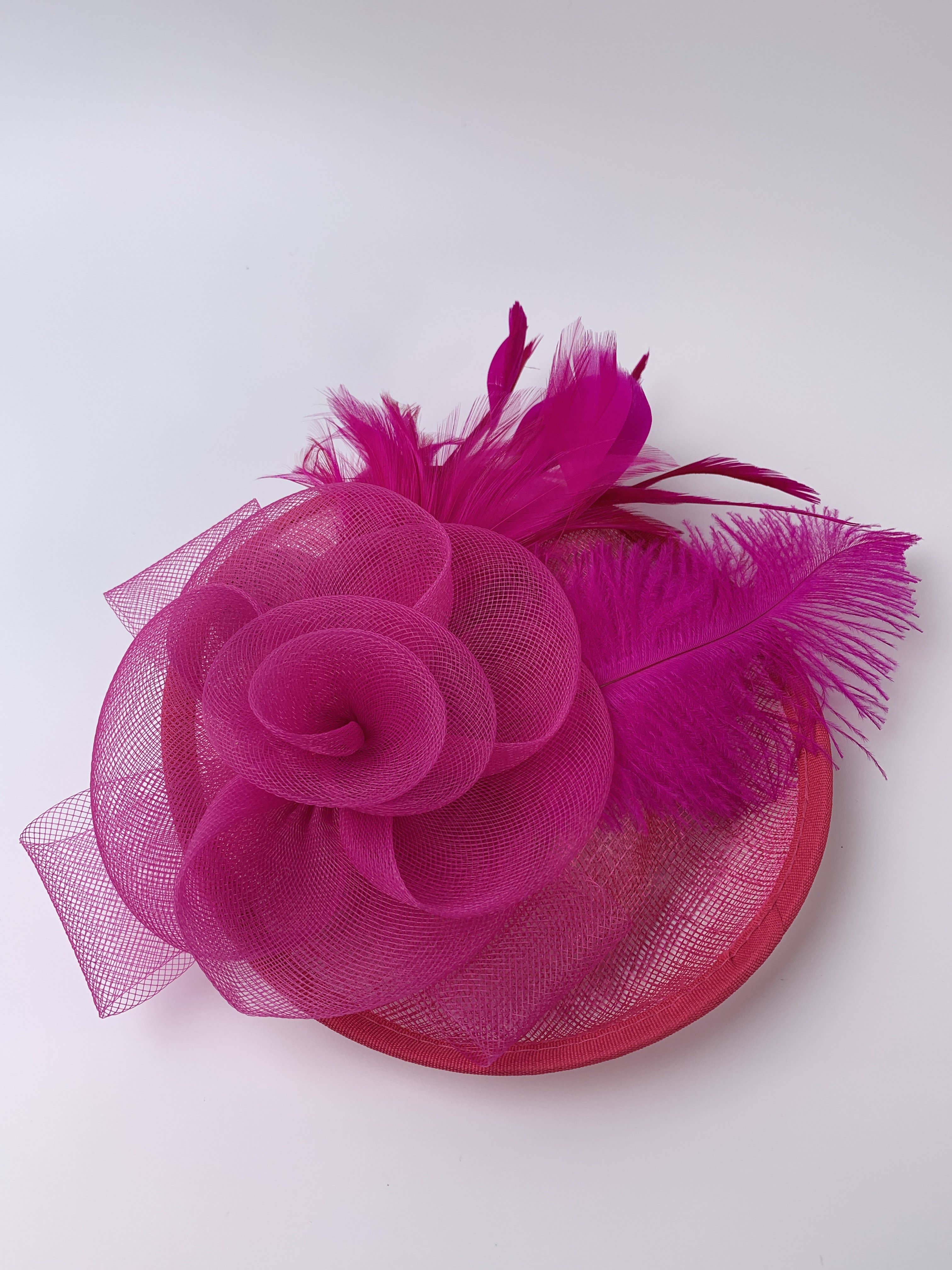 Floris Linens – Engroshandel Fascinatorhat - Dame – Derby fascinator hat med fjer til fester (11 farver)10