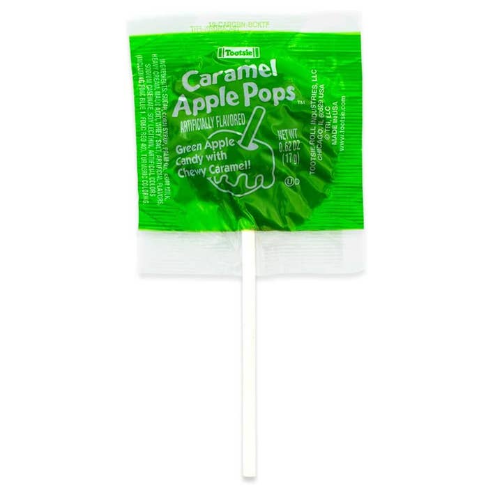 O'Shea's Candies Sweet Shop - Wholesale Lollipop - Lollipop Tootsie Roll Caramel Apple 🍏 🍏 Display Box 48CT