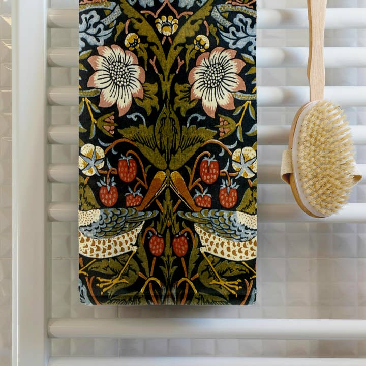 3dRose - Wholesale Bath Towel - 3dRose, William Morris Strawberry Thief Pattern, Towel1