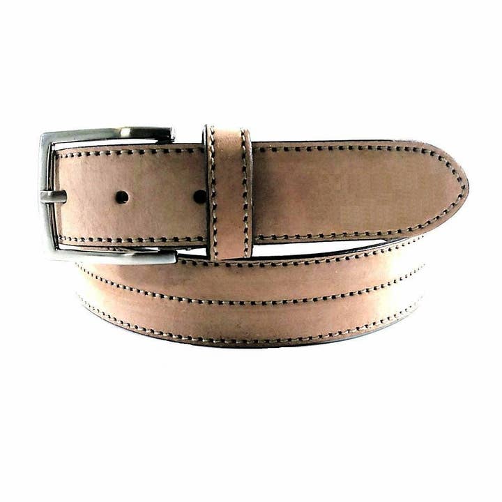 HANTVERKSMÄSSIGA NUBUCK LÄDERBÄLTE SÖMMAR I MITTEN 3,5 CM för wholesale av Creaciones Corpas