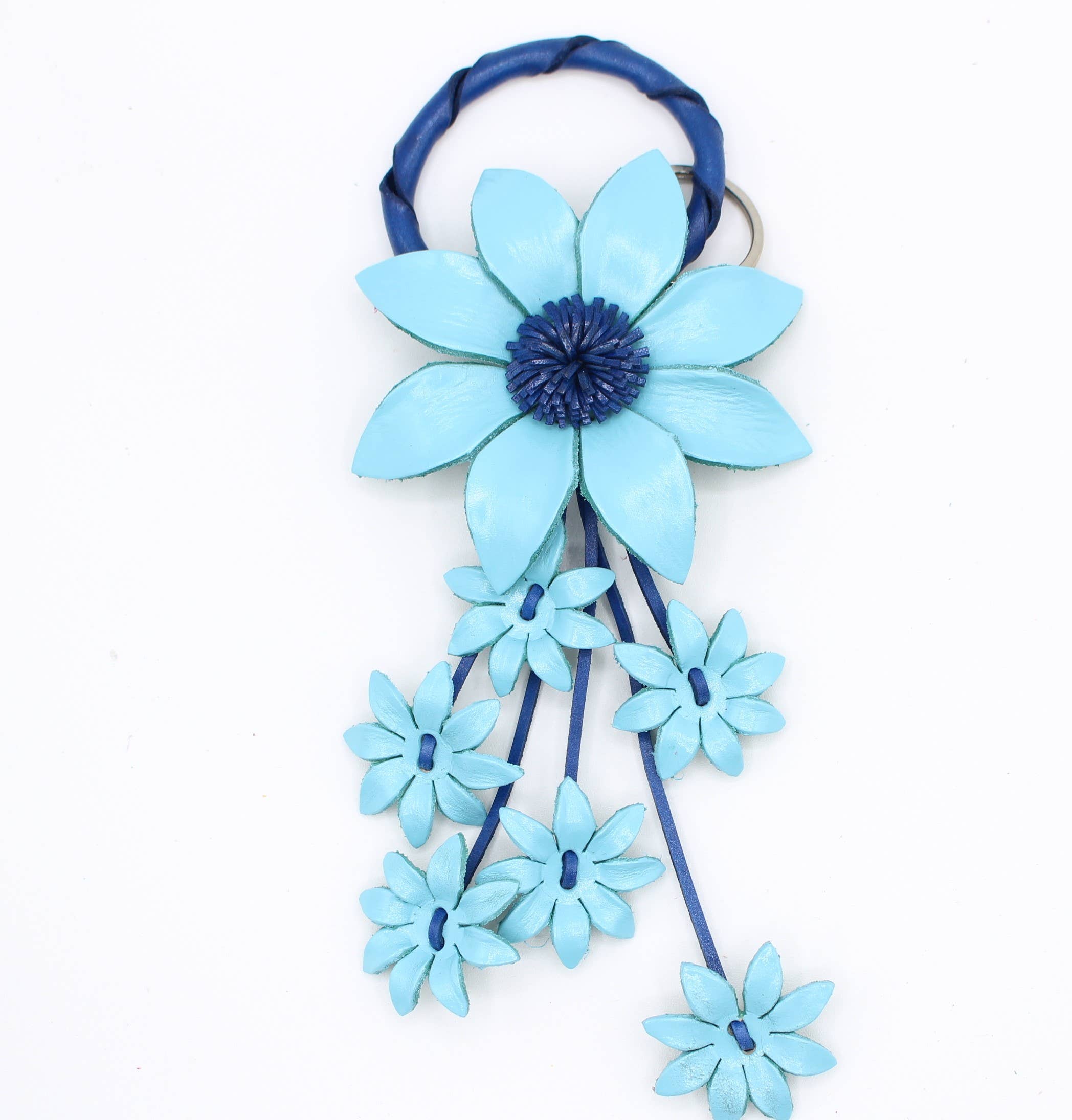 Sunflower Handmade leather inc - Wholesale Keychain - Women's - kc006 leather daisy flower keychain bag charm6