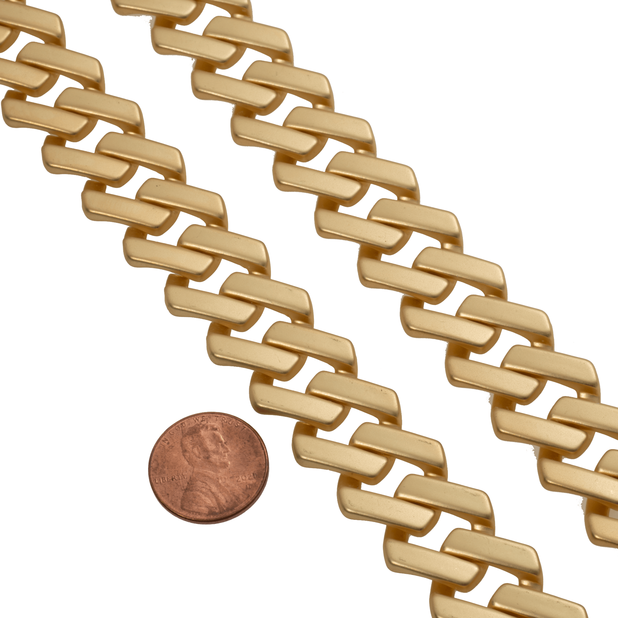 Continental Beads – wholesale Link & chain necklace – Cuban Link Chain - 19mm XL Size Curb Chain Multiple Colors - Per Foot1