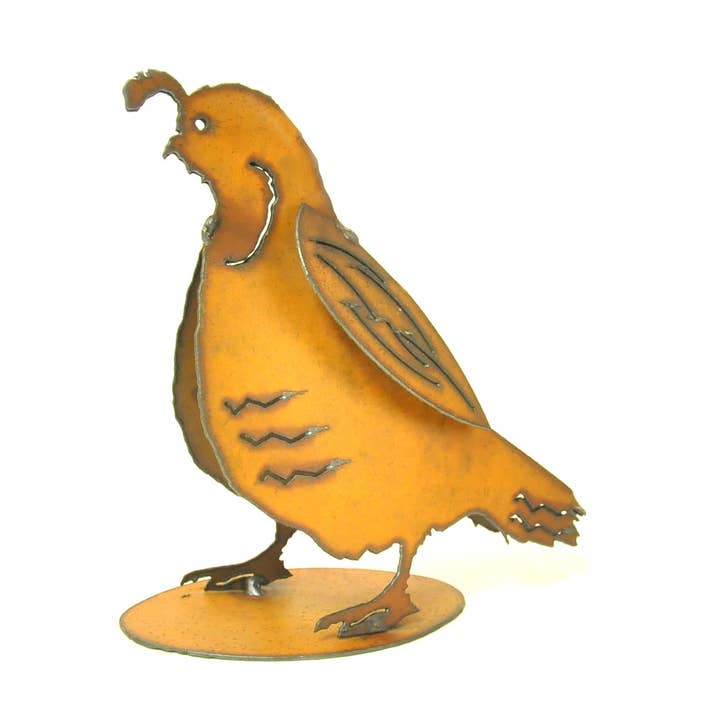 Universal Ironworks USA – wholesale Sculpture – Quail Small Baby Yard Art Garden Decor Sculpture0