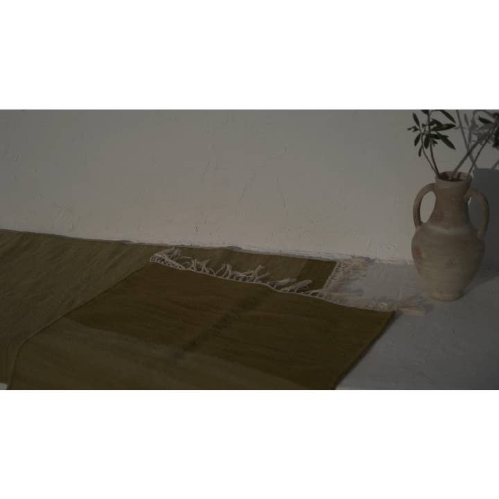 TŪNIQ - Wholesale Area Rug - Plant-Dyed Olive Rug7