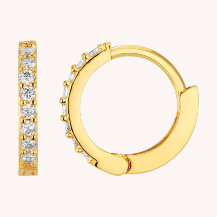 Enéa Gem Huggie Earrings for wholesale by MISSA & KISSA