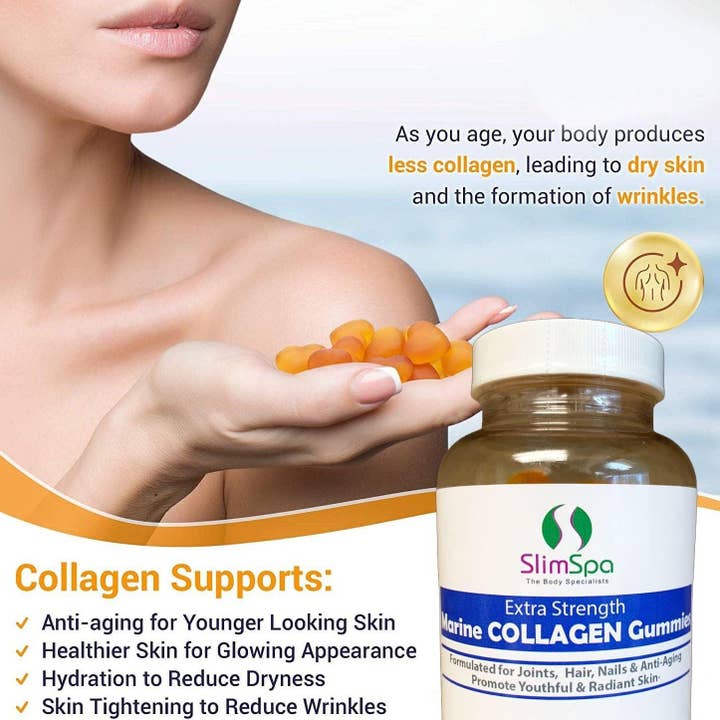 SlimSpa The Body Care Specialists - Wholesale Oral Supplement/Vitamin - Marine COLLAGEN Gummies (60)3