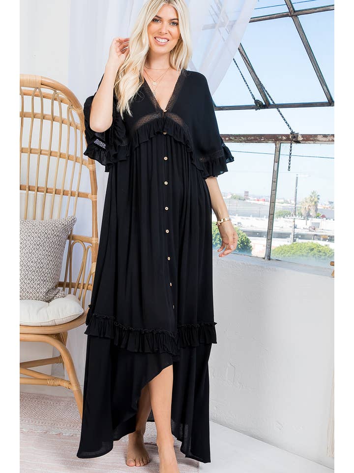 Sweet Lovely by Jen - Vente Cache-maillot – femme - ROBE CACHE-CŒUR MAXI9