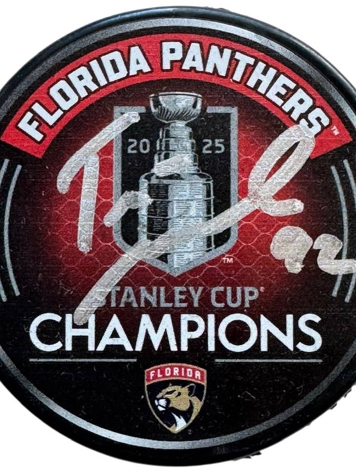 Tomas Nosek Signed 2025 Stanley Cup Champions Official Puck (JSA Witness) for wholesale by Hollywood Collectibles