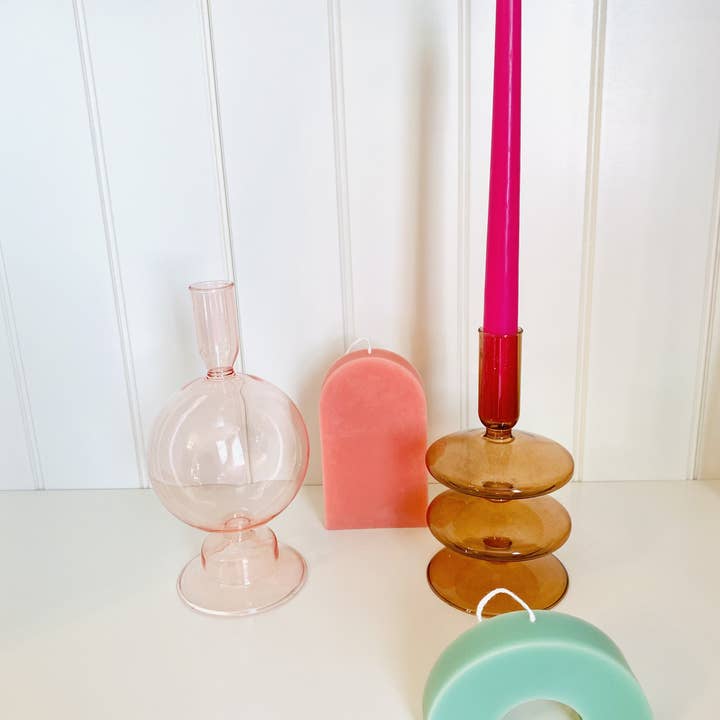 Maple + Love - Vente Bougies originales - Bougies en cire d'abeille aux formes géométriques colorées1