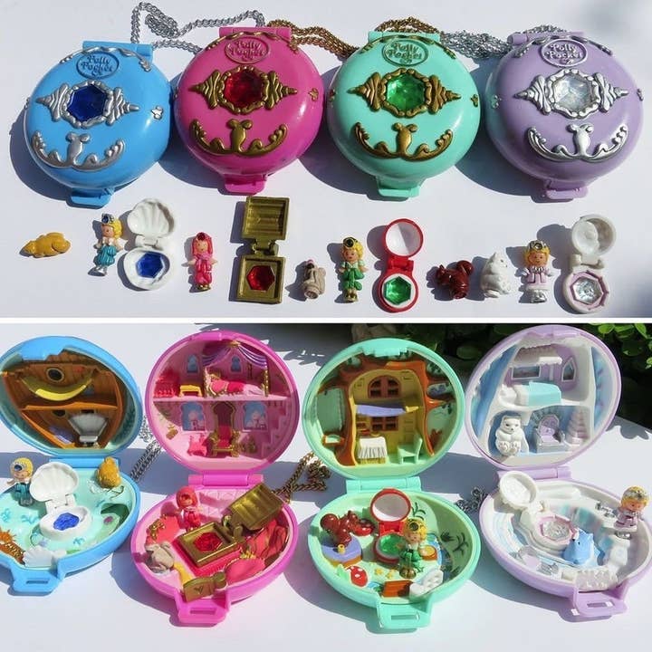 Space Witch Nails - Wholesale Press-On/Fake Nails - 𝕁𝕖𝕨𝕖𝕝𝕖𝕕 gem holo Polly Pocket inspired press-on nails