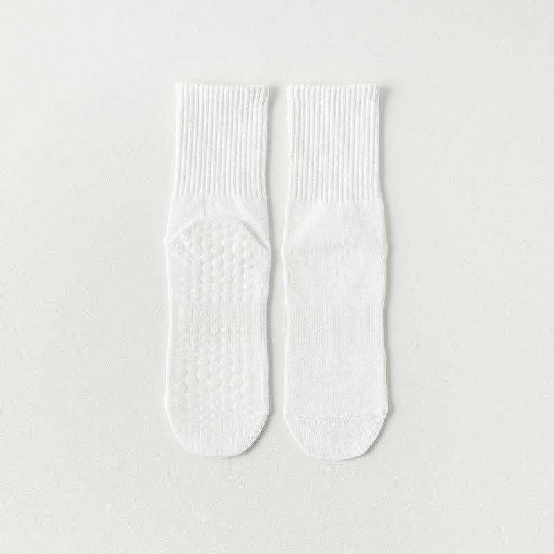 VividLux – Engroshandel Strømper - Dame – Ensfarvede yoga-gribesokker0