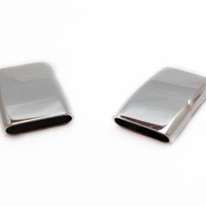 STAINLESS STEEL MAGNETIC CLASP,MATT STEEL,MGST-32-18*5MM for wholesale by Sun Enterprises B.V.
