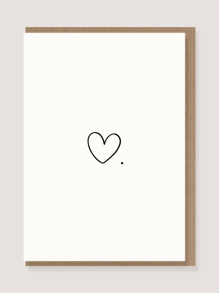 Folding card with envelope - “Heart.” for wholesale by LØTTEBOM