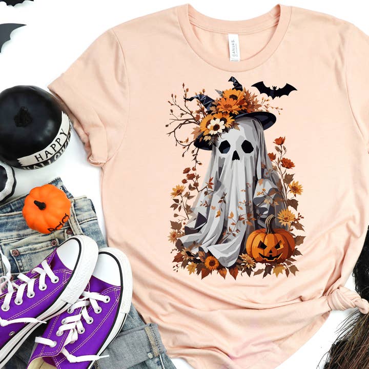 Camisa Fall Ghost - Camisa de Halloween para venta al por mayor de The Shirt Company