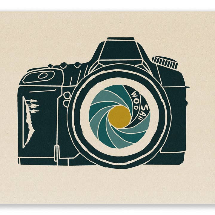 Camera Print for wholesale by Woosah Outfitters