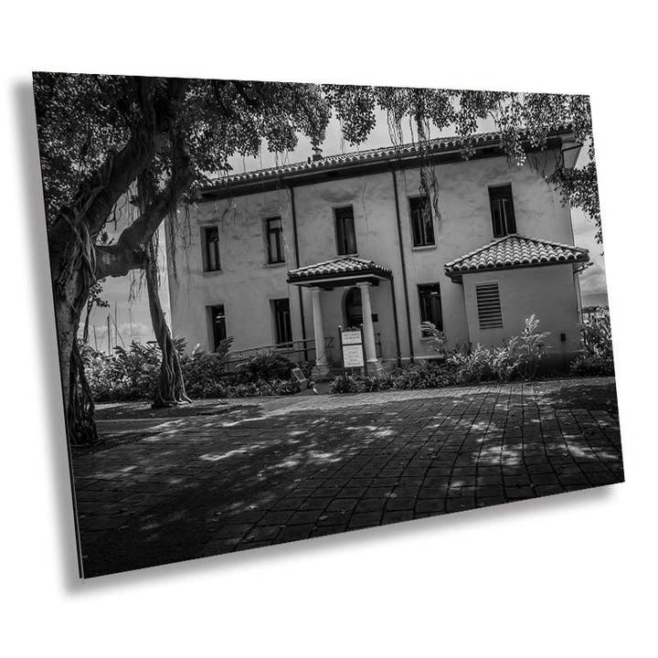 Lahaina Courthouse Wall Art - Historic Maui Landscape Decor | Ready to Hang Canvas Print for wholesale by Images By Cheri