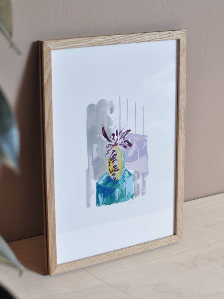 Still Vase Art Print for wholesale by Sophie Tresidder Printmaker