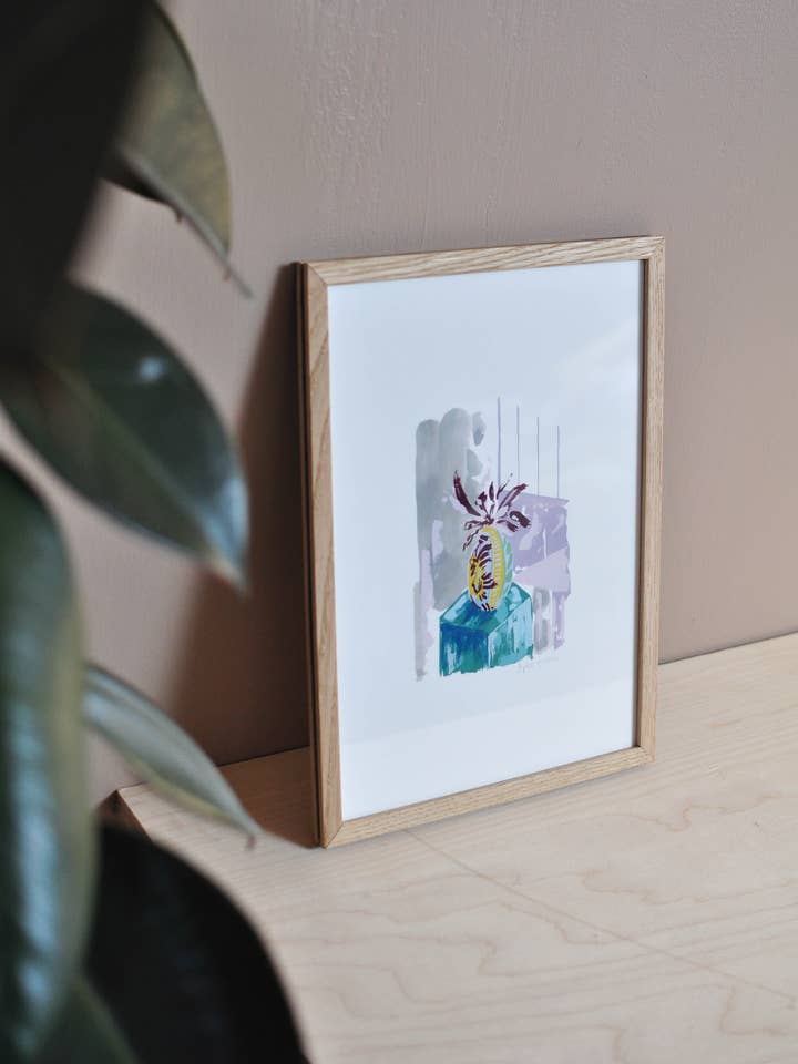 Still Vase Art Print for wholesale by Sophie Tresidder Printmaker