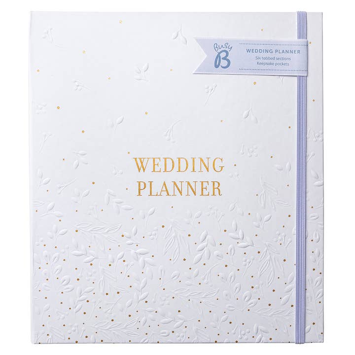 Libro de Planificación de Bodas Blanco - Lista de Verificación y Organizador de Bodas para venta al por mayor de Busy B