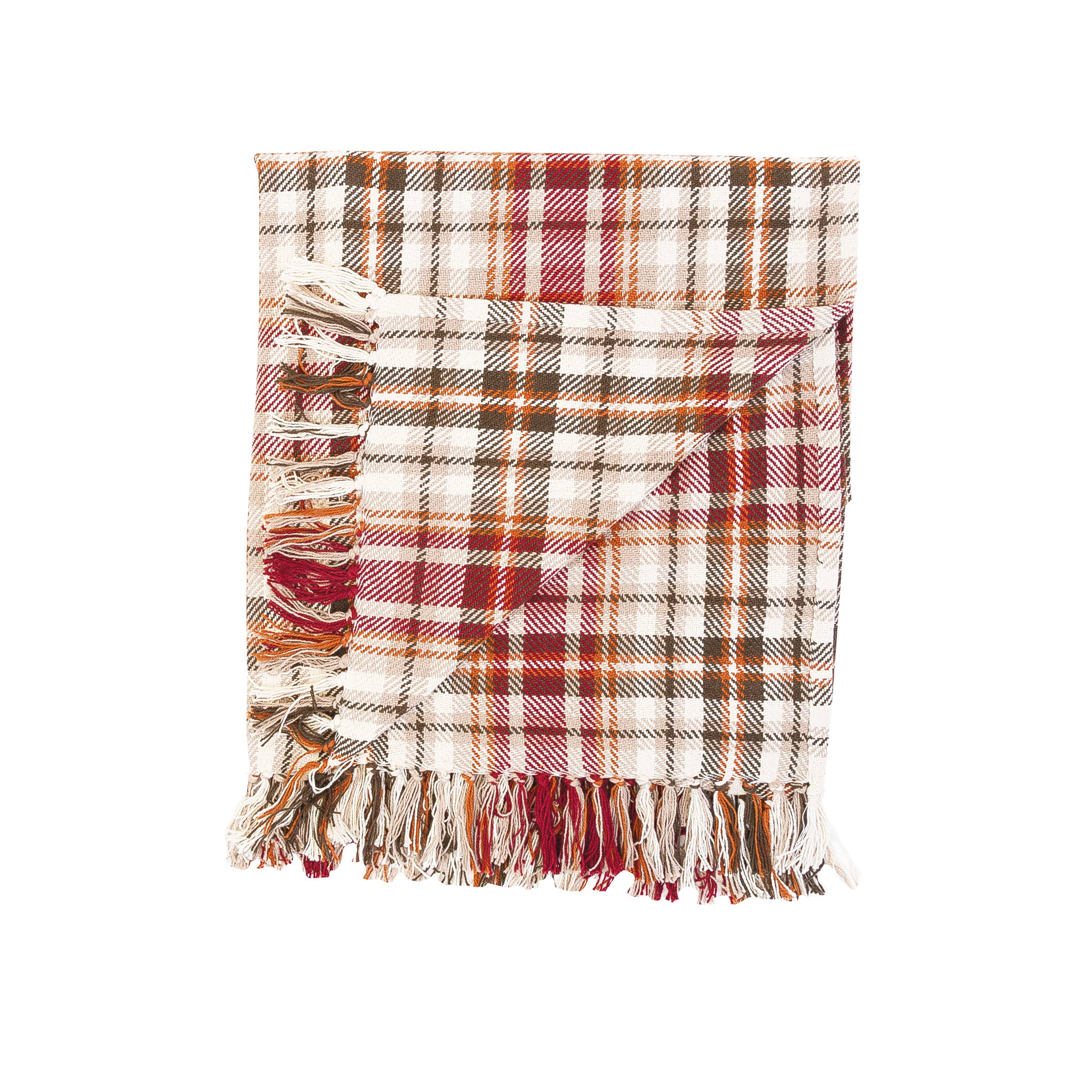 C&F Home - Wholesale Throw Blanket - Fall/Harvest Samuel Red Plaid Throw Blanket1