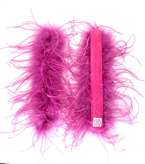 Feather Snap – wholesale Cuff bracelet – Feathersnap® JUMBO Ostrich Feather Cuff Bracelet Pair1
