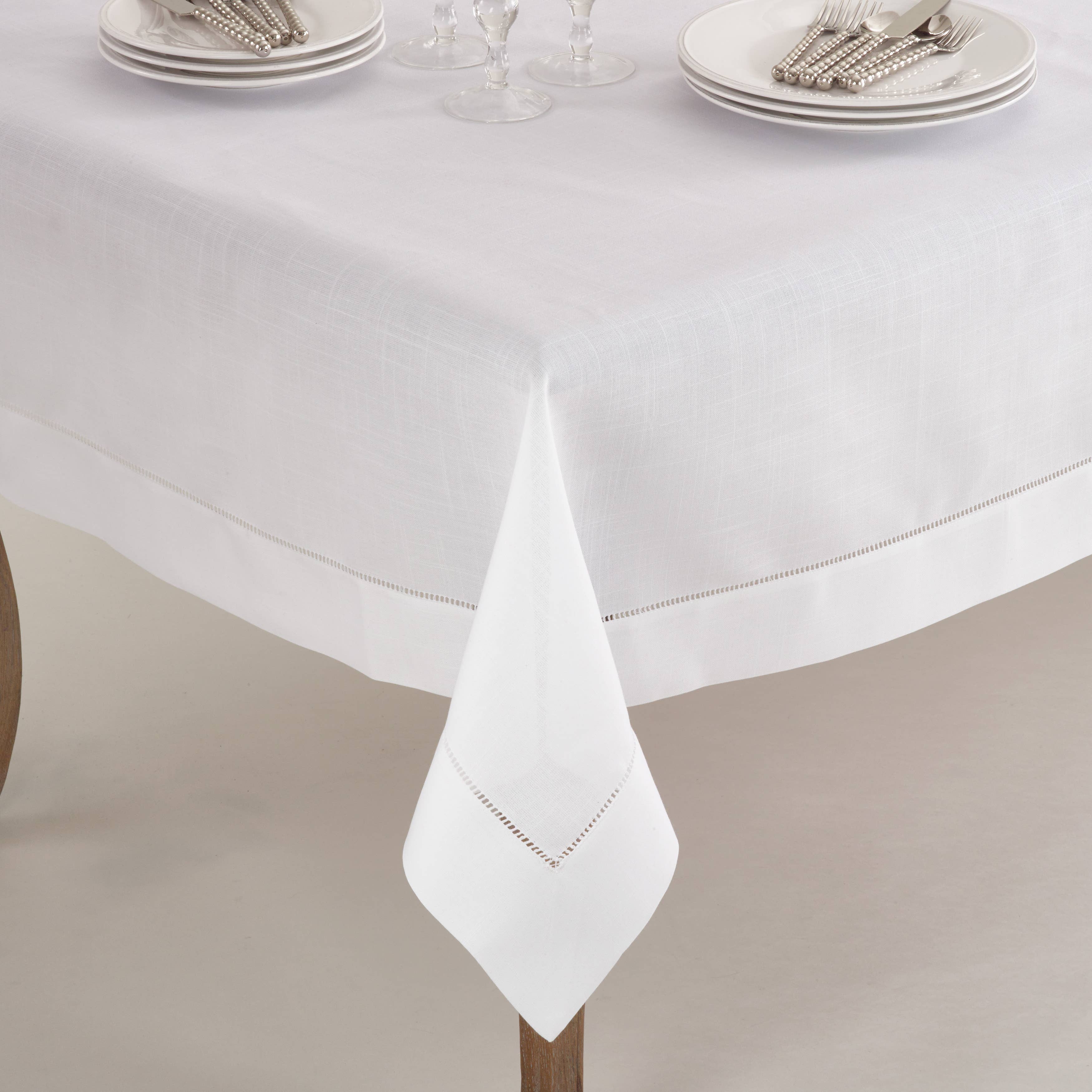 Saro Lifestyle - Wholesale Tablecloth - Tablecloth with Hemstitched Border0
