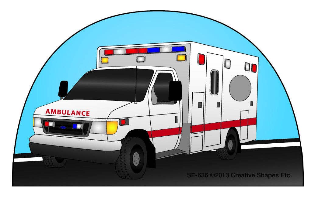 Creative Shapes Etc. - Wholesale Notepad - Mini Notepad Ambulance0