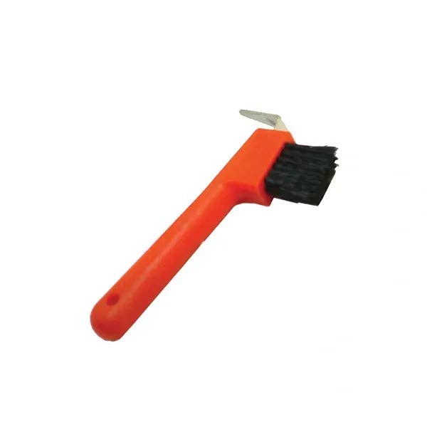 Smart Horse Gear - Wholesale Horse Conditioner/Grooming Aid - Hoof Pick with Brush / Plastic / Metal Pick / 7"3