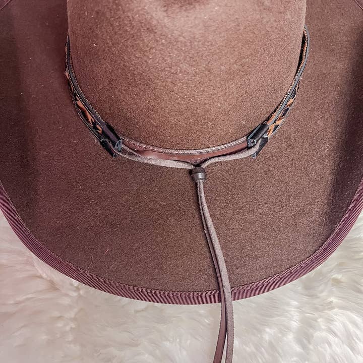 The Sterling Gypsy - Wholesale Hat Accessory - Women's - Handmade Retro Western Feather & Turquoise Country Star Stap