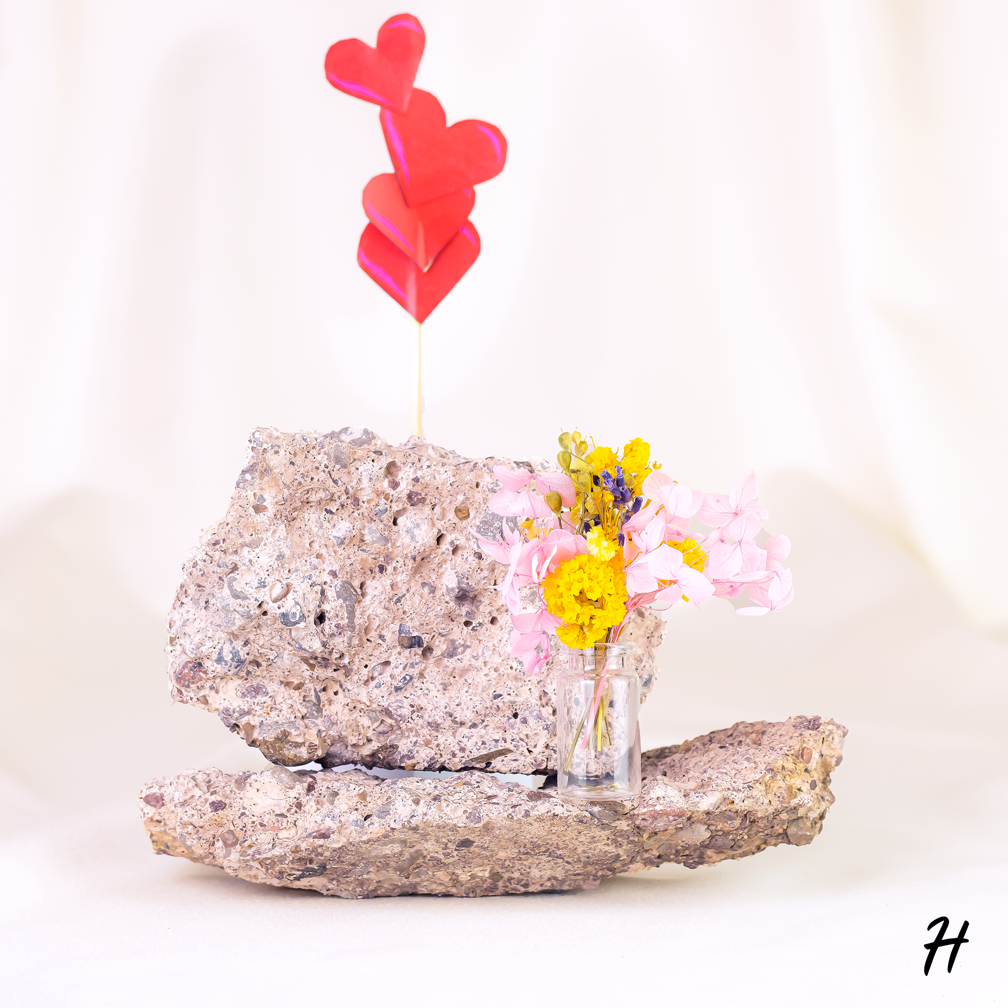 Kunstharz.Art - Wholesale Dried/Pressed Flowers - Valentine's Day flowers Small gift in gift box Bouquet7