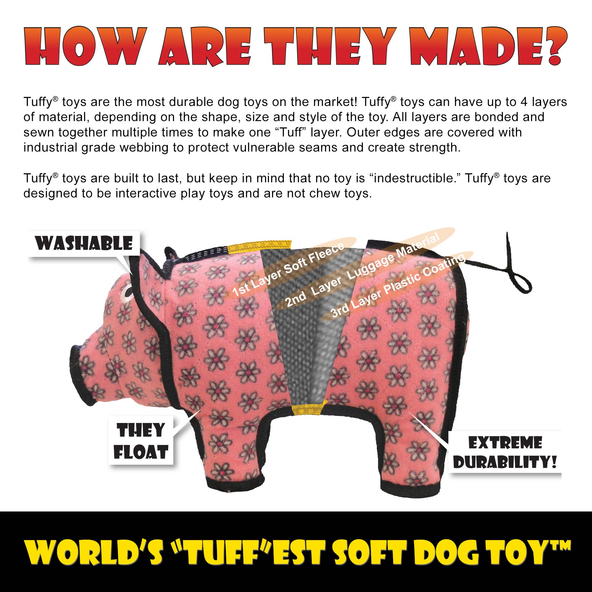 Tuffy Dog Toys - VIP Products - Wholesale Pet Toy - Dog - Tuffy Holiday Medium Gear Ring Wreath, Durable Dog Toy6
