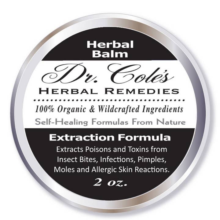 Dr. Cole's Organic Extraction Herbal Balm SixPak for wholesale by Dr. Cole's Herbal Remedies