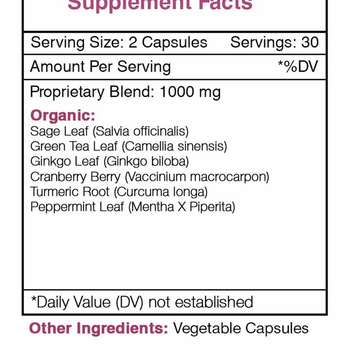 Secrets Of The Tribe - Wholesale Oral supplement/vitamin - Desert Breeze Capsules. Fresh Breath Formula1