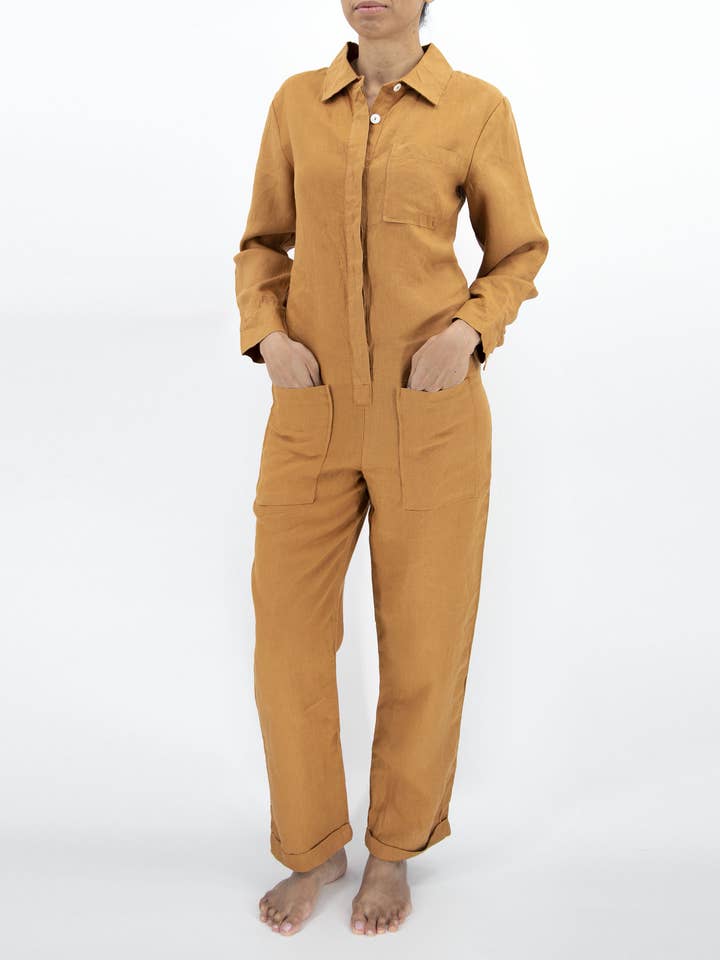 Sunday Morning - Wholesale Jumpsuit - Women's - Isabelle Linen Jumpsuit11