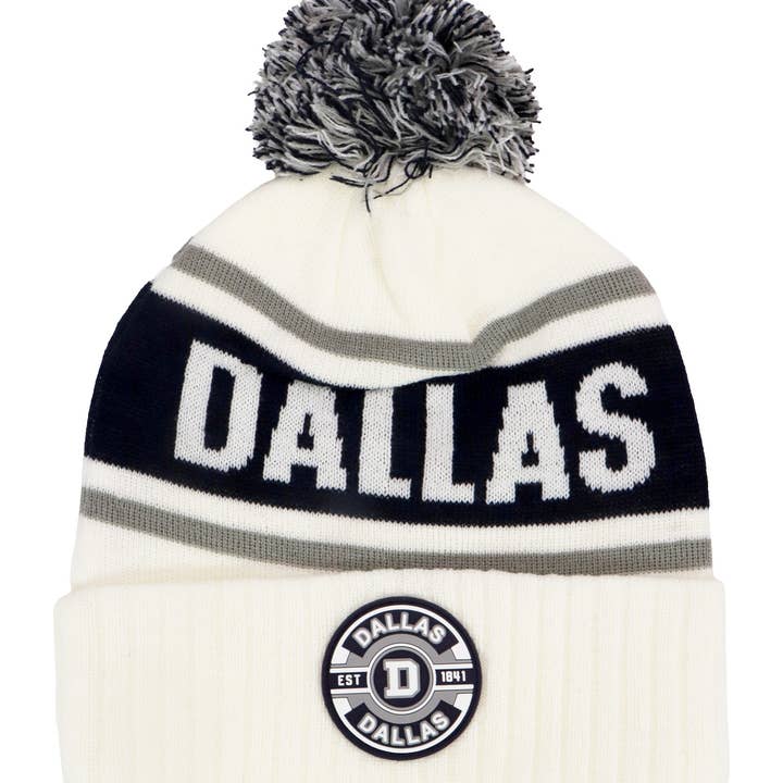 Cap Zone - Wholesale Beanie - Women's - Dallas D Logo Single Pom Cuffed Trooper Beanie1