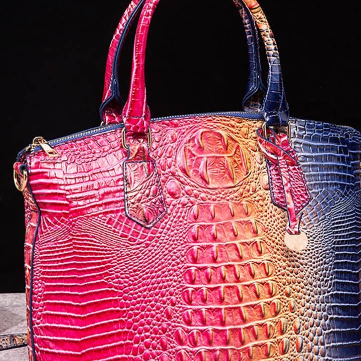 BAGS-2-SLAY - Wholesale Top handle bag – women's - Gradient PU Leather Handbag6