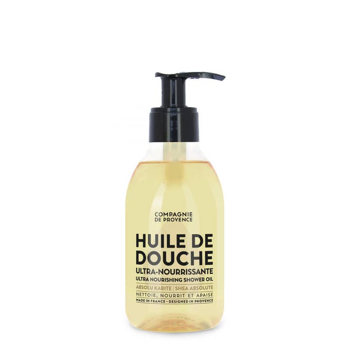 Nourishing Shower Oil Shea Butter 10 fl oz Plastic for wholesale by Cie Luxe Brands- Compagnie de Provence