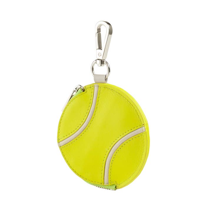 dudu - Wholesale Coin Purse - Women's - Dudu Leather Coin Holder Tennis Ball Shape Yellow1