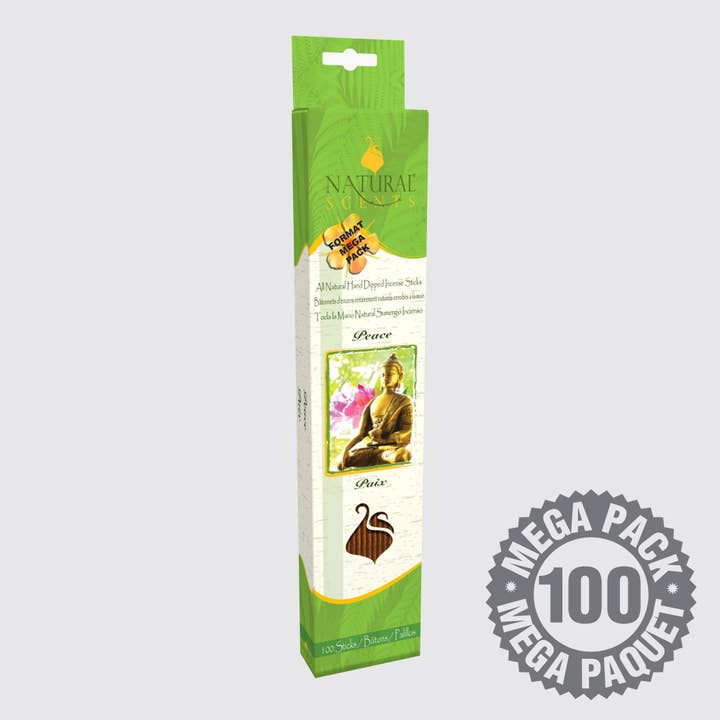 Natural Scents Peace Incense Sticks (100 pack) for wholesale by NATURAL SCENTS