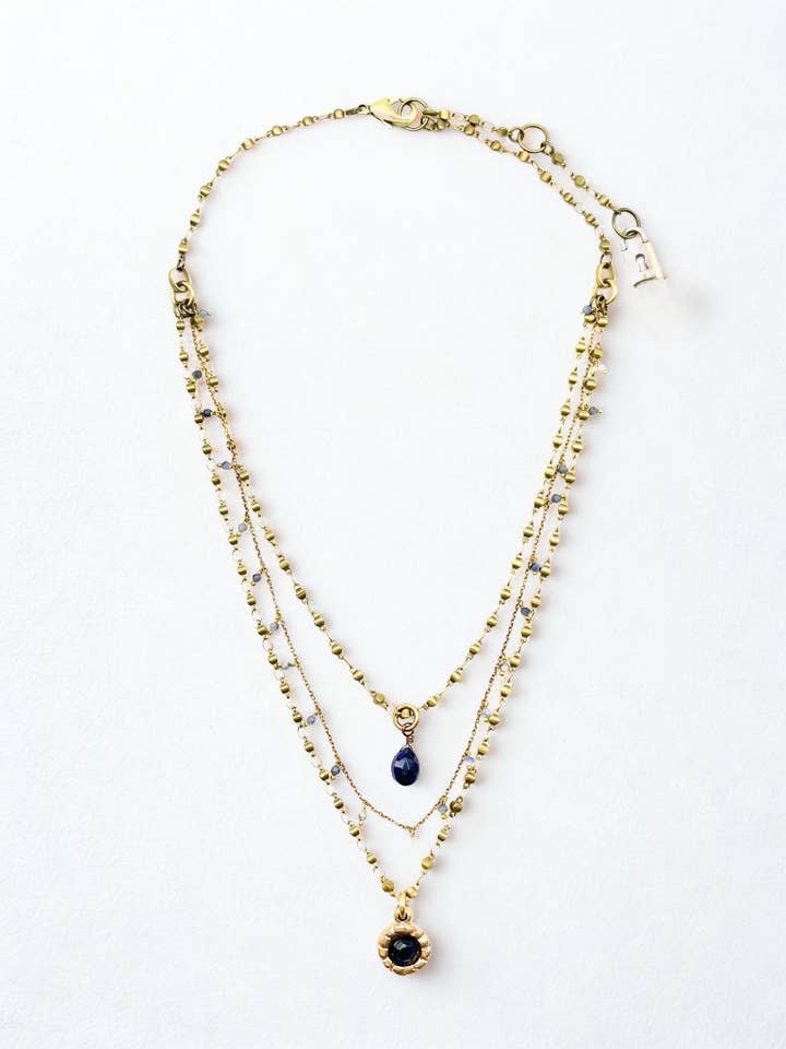 Triple Strand Delicate necklace, N510 for wholesale by Lock and Key