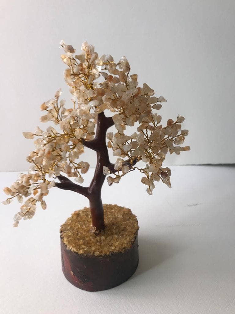 jiomind - Vendita all'ingrosso Decorazioni da tavolo - Albero di pietra preziosa citrino (albero da 500 chips, filo dorato)3