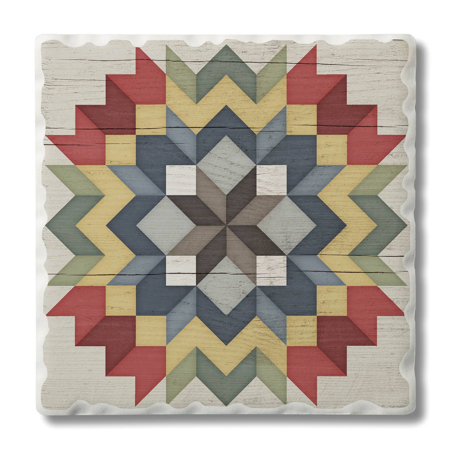 CounterArt/Highland Home/Thirstystone - Vendita all'ingrosso Espositore per rivenditori - Espositore singolo preconfezionato di sottobicchieri Barn Quilts5