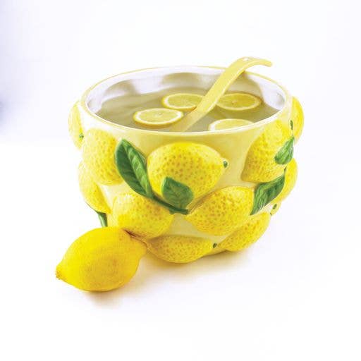 8 Oak Lane - Wholesale Serve Bowl - Lemon Punch Bowl & Ladle